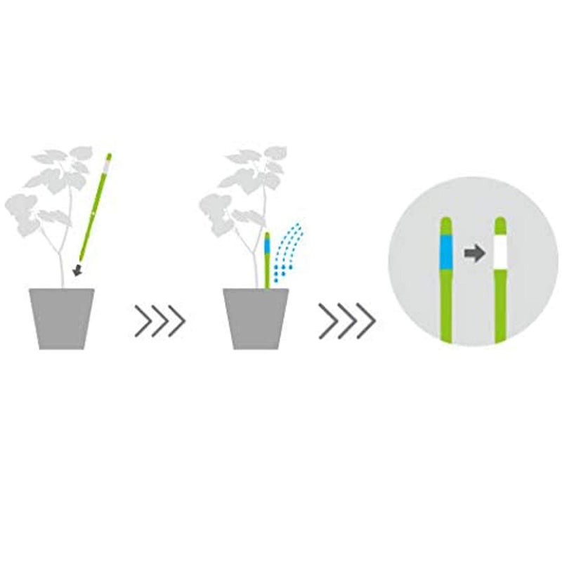 Sustee Aquameter (Small White Refillable - Bundle of 2) - House Plant Soil Moisture Meter, Humidity Sensor Probe, Water Level Indicator - Best for Indoor Potted Plants - Image 4